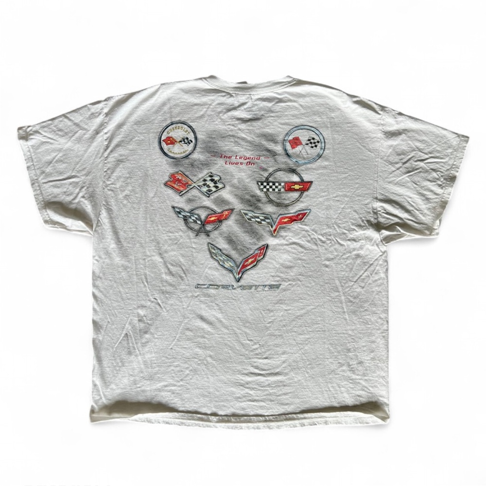 Vintage White Corvette Graphic Tee